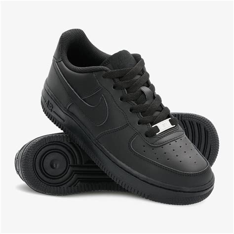 Schwarze Air Force 1 Schuhe 